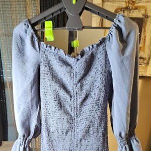 *New* Love Tree Blue smocked dress Size M Color Blue